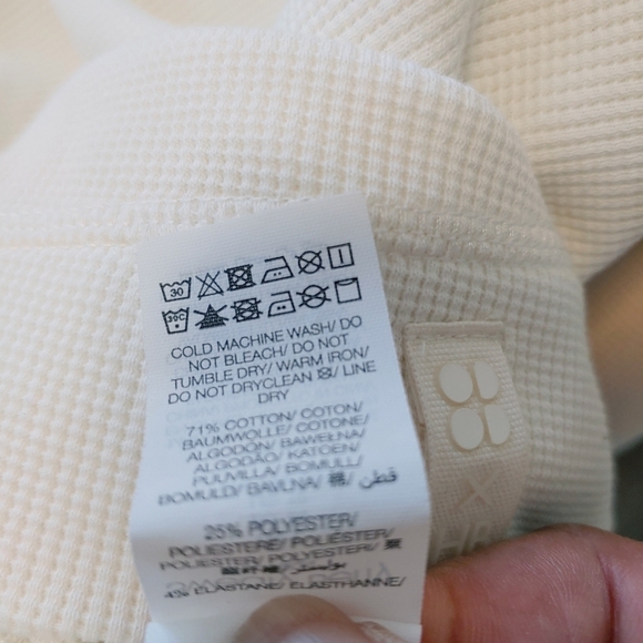 Sweaty Betty X Halle Berry Nakano Waffle Hoodie Sz L Athleisure Colorblock - Picture 11 of 13